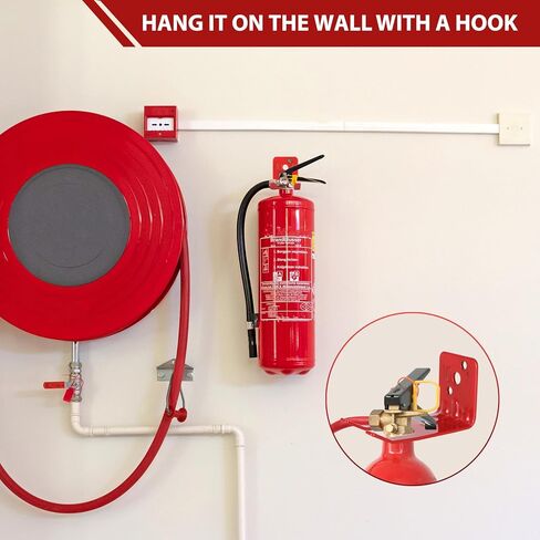 يتصاعد مطفأة الحريق والأقواس ، 6 حزمة حزمة من حريق الحريق ، حاملي حريق ، شماعات ربط حائط الحائط لمدة 5-10 رطل طفايات بمسامير in Kuwait