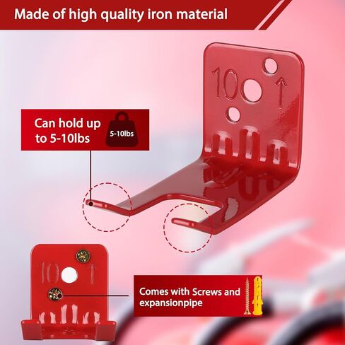 يتصاعد مطفأة الحريق والأقواس ، 6 حزمة حزمة من حريق الحريق ، حاملي حريق ، شماعات ربط حائط الحائط لمدة 5-10 رطل طفايات بمسامير in Kuwait