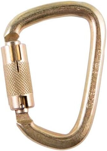 7401 4 7/8 in Steel Carabiner ، ANSI 50KN Auto Auto Twist Lock Clip Carabiner ، Construction ، Tower Climbing ، Fetity Fall Contrem in Saudi Arabia