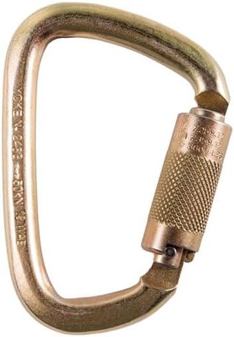 7401 4 7/8 in Steel Carabiner ، ANSI 50KN Auto Auto Twist Lock Clip Carabiner ، Construction ، Tower Climbing ، Fetity Fall Contrem in Saudi Arabia