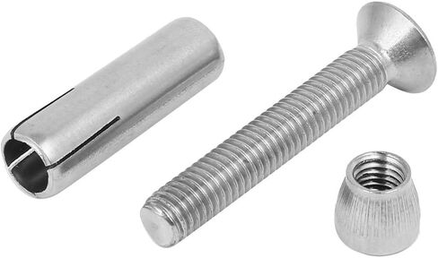 Uxcell M8 x 50mm 304 من الفولاذ المقاوم للصدأ مقبس السداسي مقبس الرأس مرساة 2pcs 2pcs in Saudi Arabia