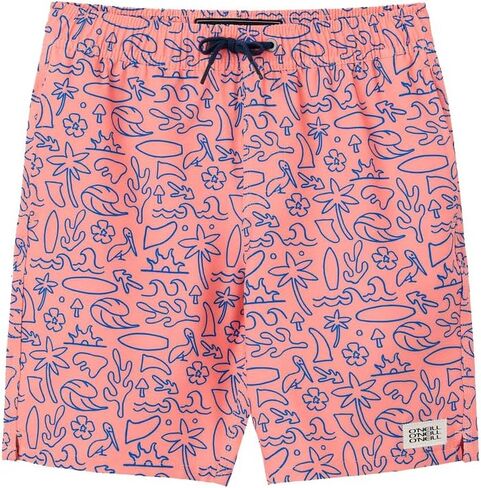 O'NEILL Boys' Hermosa Elastic Waist 16" Swim Trunks – Quick-Dry, Stretch Fabric, Youth Boardshorts in Saudi Arabia