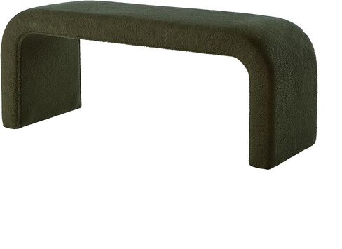 GDFStudio Teddy Long Bed Bench Set of 3 U-Shaped Modern End of Bed Ottoman Bench with Sherpa Fabric Rectangular Window Bench Foot Rest Stool Bolster Bench for Bedroom Entryway Living Room, Black in Kuwait