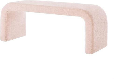 GDFSTUDIO TEDDY BED BECK LONG مجموعة من 3 نهاية حديثة على شكل حرف U مقعد العثمانيين مع قماش Sherpa مستطيل النافذة مقاعد البدل in Kuwait
