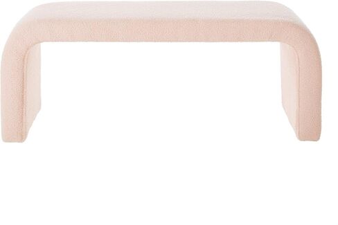 GDFSTUDIO TEDDY BED BECK LONG مجموعة من 3 نهاية حديثة على شكل حرف U مقعد العثمانيين مع قماش Sherpa مستطيل النافذة مقاعد البدل in Kuwait
