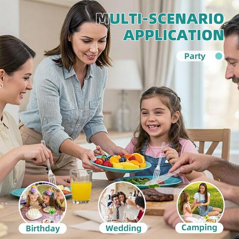 Plastic Silverware 300 Count Heavy Duty Disposable Clear Cutlery Set 120 Forks 120 Spoons 60 Knives for Parties Picnics Wedding Events Gatherings Daily in Saudi Arabia