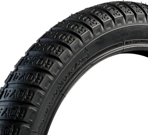 Royalbaby Bike Out Tyre 12-20 Inch ، Wide 2.125 "-2.4" ، قطع غيار الدراجات ، أسود/أبيض in Kuwait