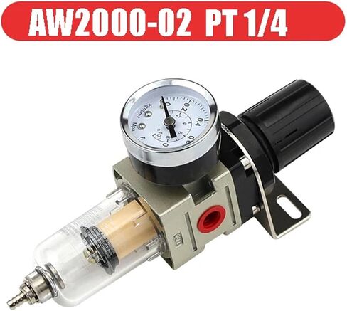 AW2000-02 1/4 Type Air Filter Pressure Regulating Regulator Trap Oil Water Separator Processor for Compressor(AW5000-06) in Saudi Arabia