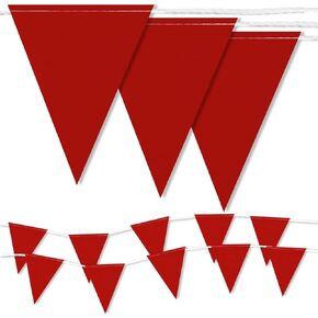 102FT High-Density 60 Pcs Triangle Pennant Banner Flags – Durable Safety & Event Marking Sign for Industrial and Outdoor Use (ORANGE(102ft,60pcs)) in Saudi Arabia