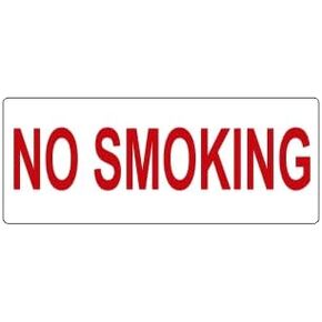 GC Labels-PBS21604 ، علامات الشاحنات والدبابات 15 "× 5" لا تدخين ، حزمة من 2 ملصقات in Saudi Arabia