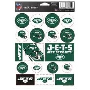 WinCraft New York Jets Vinyl Sticker Sheet 5" x 7" in Saudi Arabia