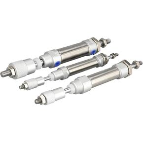 1pcs maj سلسلة cylingder pneumater السكتة الدماغية الفولاذ المقاوم للصدأ قابلة للتعديل اسطوانة صغيرة maj16/20/25/32/40x25x50x75x100-25-50s (السكتة الدماغية 125-50-S ، التجويف 32 مم) in Kuwait