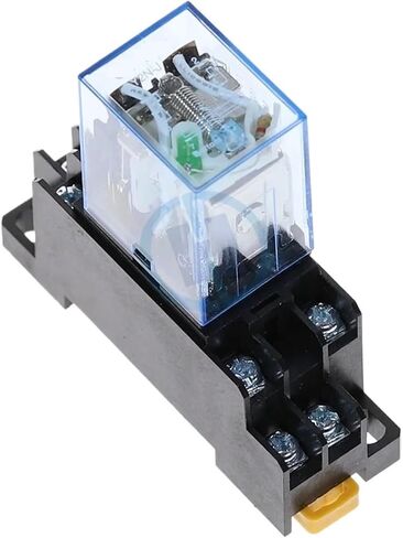 1PC LY2NJ HH62P التتابع الكهرومغناطيسي الإلكترونية 10A 8PIN COIL DPDT DC12V ، 24V AC110V 220V مع قاعدة PTF08A (AC220V) in Kuwait
