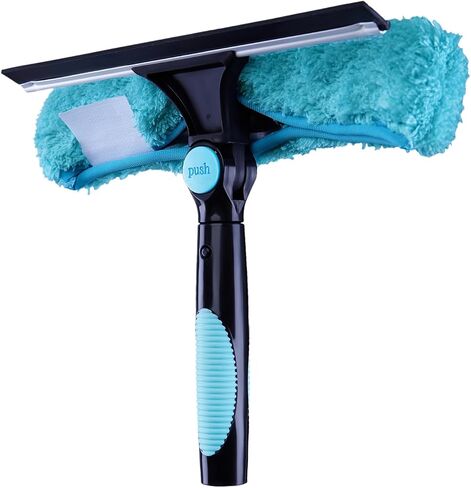 11" Window Squeegee and Microfiber Scrubber 2-in-1 Combo Cleaning Tools (Attachement Only) (1) in Kuwait