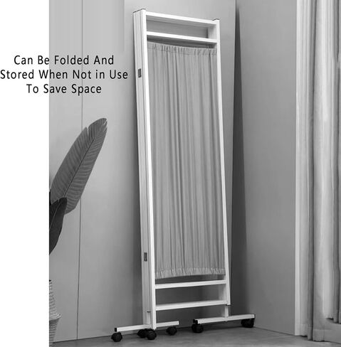 Hospital Privacy Screen,Breathable Nylon,Foldable W/Silent Wheels - 3/4/5/6/7/8 Panels Multiple Specifications Available(8Panel) in Saudi Arabia
