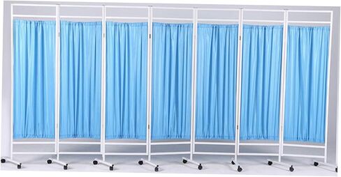 6FT Mobile Hospital Privacy Screen,Double Layer Breathable Fabric,Salon Partition Universal Wheel with Brakefor Salon Beauty Salon Clinic Hospital(6Panel) in Saudi Arabia