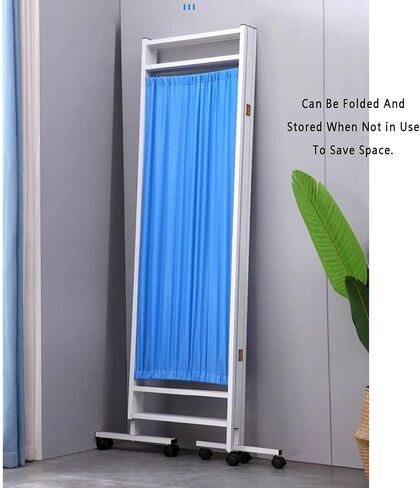 6FT Mobile Hospital Privacy Screen,Double Layer Breathable Fabric,Salon Partition Universal Wheel with Brakefor Salon Beauty Salon Clinic Hospital(6Panel) in Saudi Arabia