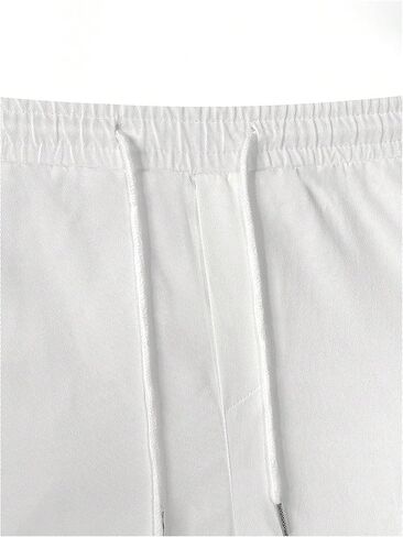 GORGLITTER Men's Striped Baggy Pants Wide Leg Sweatpants Snap Button Tear Away Track Pants with Pockets in Saudi Arabia