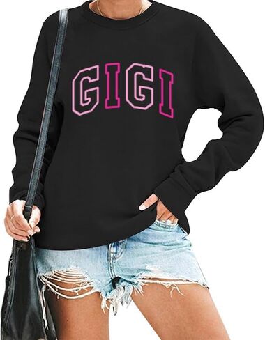 قمصان الجدة للنساء في عصر جدتي الجدة الجدة Gigi Mimi Pullover Spring Top Top Top in Saudi Arabia