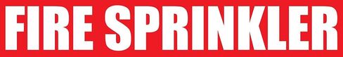 Sprinkler Fire Permanent Adhesive Vinyl Label Pipe Marker 8x2 in. Set of 5 Pipe Markers Only in Saudi Arabia