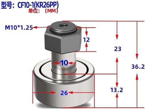 2PCS CAM CAM محامل أتباع CF3BUUR/4/6/5/8/10/12/12/18/20/22/24/30/10-1/12-1/20-1/24-1/30-2/30-2 أجزاء محرك (CF24-1BUUR (KR72PP) in Kuwait