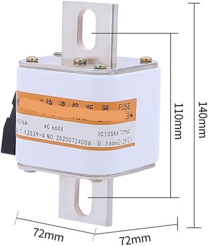 Square Tube Oval Hook Fast Fuse RS76A 660V500A, RS76A 660V800A, RS76A 660V1000A Bolt-on Low Voltage Fuse(RS76A 660V1000A) in Saudi Arabia