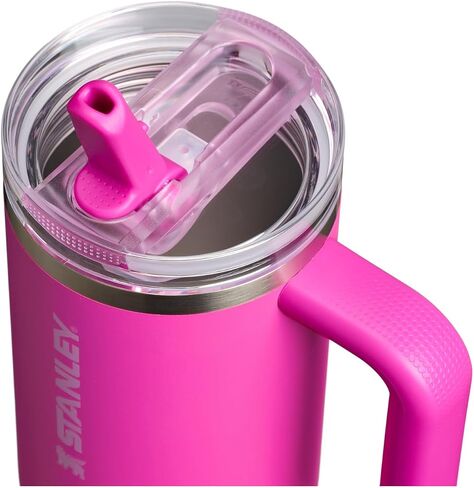 Stanley Quencher Protour Flip Straw Tumbler with Leakproof Lid 40 Oz | قش مدمج ومقبض | حامل الكأس متوافق للسفر | كوب من الفولاذ المقاوم للصدأ معزول | BPA خالية | الفستق in Saudi Arabia