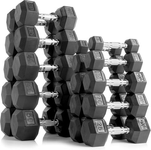 XMARK Dumbbell Set with Rack, Weights Dumbbells, Multiple Free Weights and Horizontal Storage for Home Gym Strength Training, Storage Rack Color Options in Kuwait