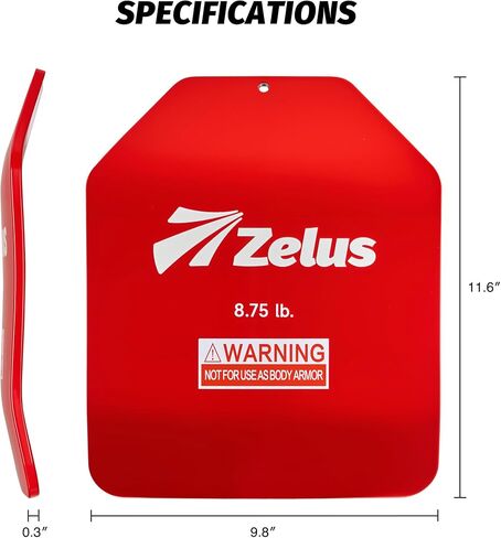 ZELUS 2 Weighted Vest Plates, 5.75/8.75/13.75 lb. Curved Weight Vest Plates for Workout, Steel Tactical Weight Plates for Vest with Clear Markings, Ergonomic Training Plates for Running Training CrossFit in Saudi Arabia