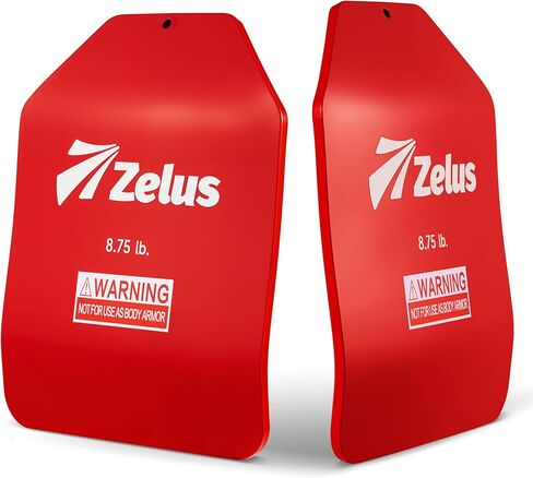 ZELUS 2 Weighted Vest Plates, 5.75/8.75/13.75 lb. Curved Weight Vest Plates for Workout, Steel Tactical Weight Plates for Vest with Clear Markings, Ergonomic Training Plates for Running Training CrossFit in Saudi Arabia