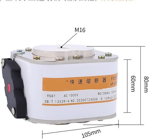 أنبوب مربع ثقب واحد Fast Fuse RS87 1000V1500A ، RS87 1000V1800A ، RS87 1000V2000A ، RS87 1000V2500A CONNECTION CONNECTION FUSE LOW VOSE (RS87 1000V1800A) in Saudi Arabia