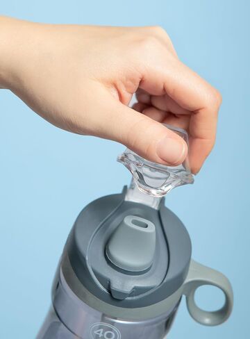 زجاجة مياه بلاستيكية بوجو مع غطاء القش ومقبض حمل ، قابلة لإعادة الاستخدام ، خالية من BPA ، غسالة صحون آمنة ، مثالية للسفر ، المدرسة ، في الهواء الطلق ، والصالة الرياضية | 32 أوقية ، 40 أوقية in Kuwait