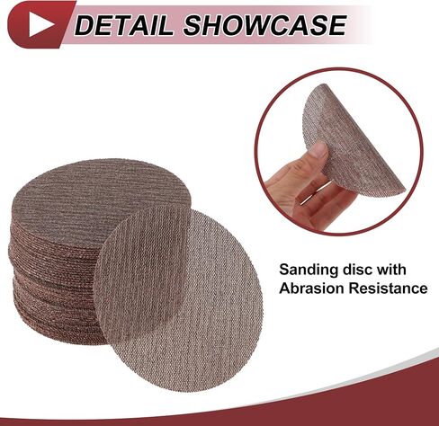 50 PCS 5 بوصة Abranet Sanding Mesh Anti-Clog حلقة الخطاف الخالية من الصنفرة in Saudi Arabia