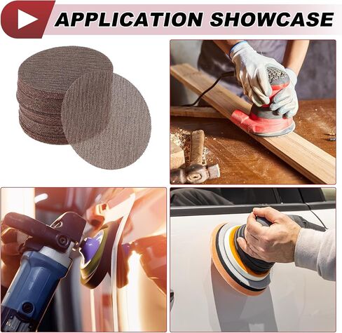 50 PCS 5 بوصة Abranet Sanding Mesh Anti-Clog حلقة الخطاف الخالية من الصنفرة in Saudi Arabia
