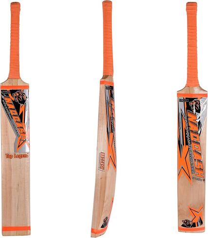 Kashmir Willow Leather Ball Cricket Bat, Exclusive Cricket Bat for Adult Full Size with Free Best Bat Cover & Protection Sheet in Kuwait