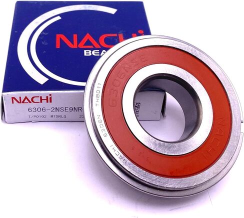 NACHI 6306 2NSE9 NR C3 Ball Bearing, Rubber Sealed + Snap Ring 30x72x19 mm in Saudi Arabia