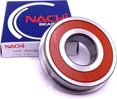 NACHI 6306 2NSE9 NR CM Ball ، Rubber Sealed + Snap Ring 30x72x19 mm in Saudi Arabia