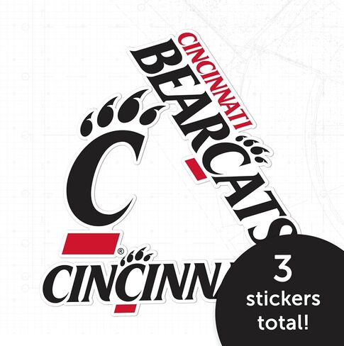 Desert Cactus University of Cincinnati Sticker Bearcats UC Vinyl Scals Laptop Bottle Car Scrapbook T5 (النوع 5-1) in Saudi Arabia