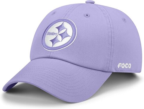 FOCO Men's NFL Pastel Lavender Primary Team Logo Casual Cap in Kuwait