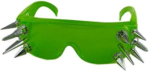 Spike Punk Rock Sunglasses Cool Blue/Black/Red/Green Glasses Girl Womens in Saudi Arabia