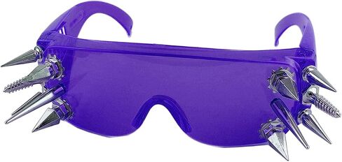 Spike Punk Rock Sunglasses Cool Blue/Black/Red/Green Glasses Girl Womens in Saudi Arabia