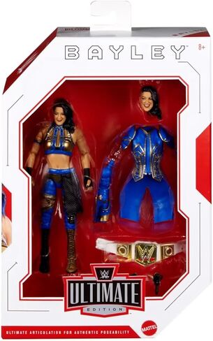 Mattel WWE Ultimate Edition Action Figure & Accessories Set Bayley 6-inch Collectible with Swappable Heads & Hands, 30 Articulation Points in Saudi Arabia