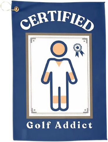 Funny Golf Towels- Golf Themed Gag Gifts for Men Who Have Everything, Golf Towels for Golf Bags with Clip for Men, Funny, Unique Accessories (Best) in Saudi Arabia