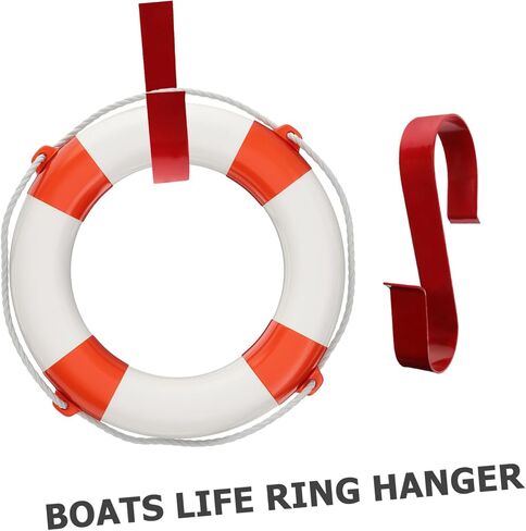 TOYANDONA Life Buoy Hanger Hook Swimming Life Ring Holder Life Saving and Holder for Life Preserver Hanger Life Ring Bracket Life Ring Hangers Boats Life Ring Hanger Silver Iron Random Color in Saudi Arabia