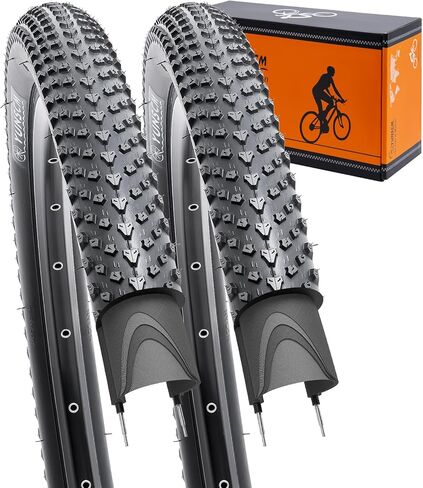YUNSCM 27.5 Lightweight Bike Tires 27.5x2.60 (ETRTO 68-584) - 60TPI Nylon, Puncture-Resistant, Compatible with Mountain Bike Tires 27.5x2.40/2.50/2.60-2 PCS (Y-1164) in Saudi Arabia