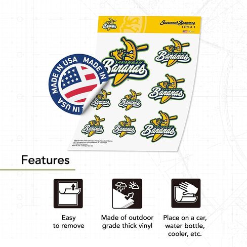 Desert Cactus Savannah Bananas Sticker Decal Vinyl Baseball Laptop Water Bottle Car Scrapbook (Type 3-1) in Saudi Arabia