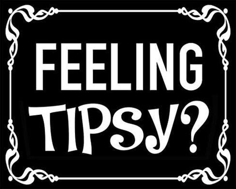 AV Feeling Tipsy? Sticker, Funny Business Decals, Tip Your Bartender Vinyl, Leave Gratuity Stickers for Stores, Cafes, Bars, and Businesses (3 x 4 inch) in Saudi Arabia