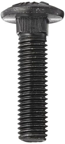 Steel Carriage Bolt, Grade 5, Plain Finish, Square Neck, Round Head, Meets ASME B18.5/SAE J429, 2" Length, Fully Threaded, 3/8"-16 UNC Threads (Pack of 50) in Saudi Arabia