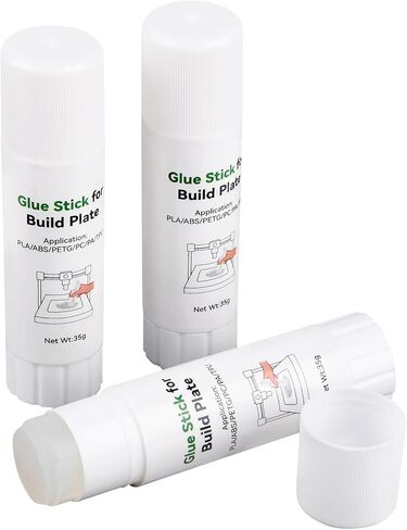 3D Printer Glue Stick, Perfect First Layer Adhesion,Reduce Warping on Heat Bed, PVP Solid Glue Stick for PLA/ABS/PETG/PC/PA/TPU Filaments and Various Build Plate, 35g (Pack of 1) in Saudi Arabia