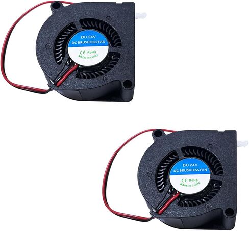 مروحة 2pcs بدون فرش لـ Kobra S1 Ball Bearing Fan Fan DC 24V 5020 Prouder Hotend Heat Deat Fan مروحة تبريد محورية لـ anycubic 3D Excessories in Kuwait